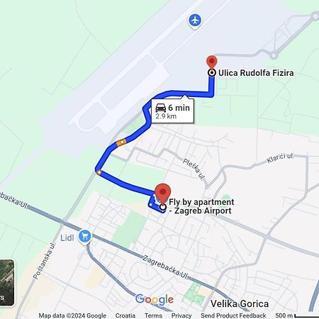 Fly By Suite - Zagreb Airport - 0-24H Self Check In&Out - Parking On Site Velika Gorica Εξωτερικό φωτογραφία
