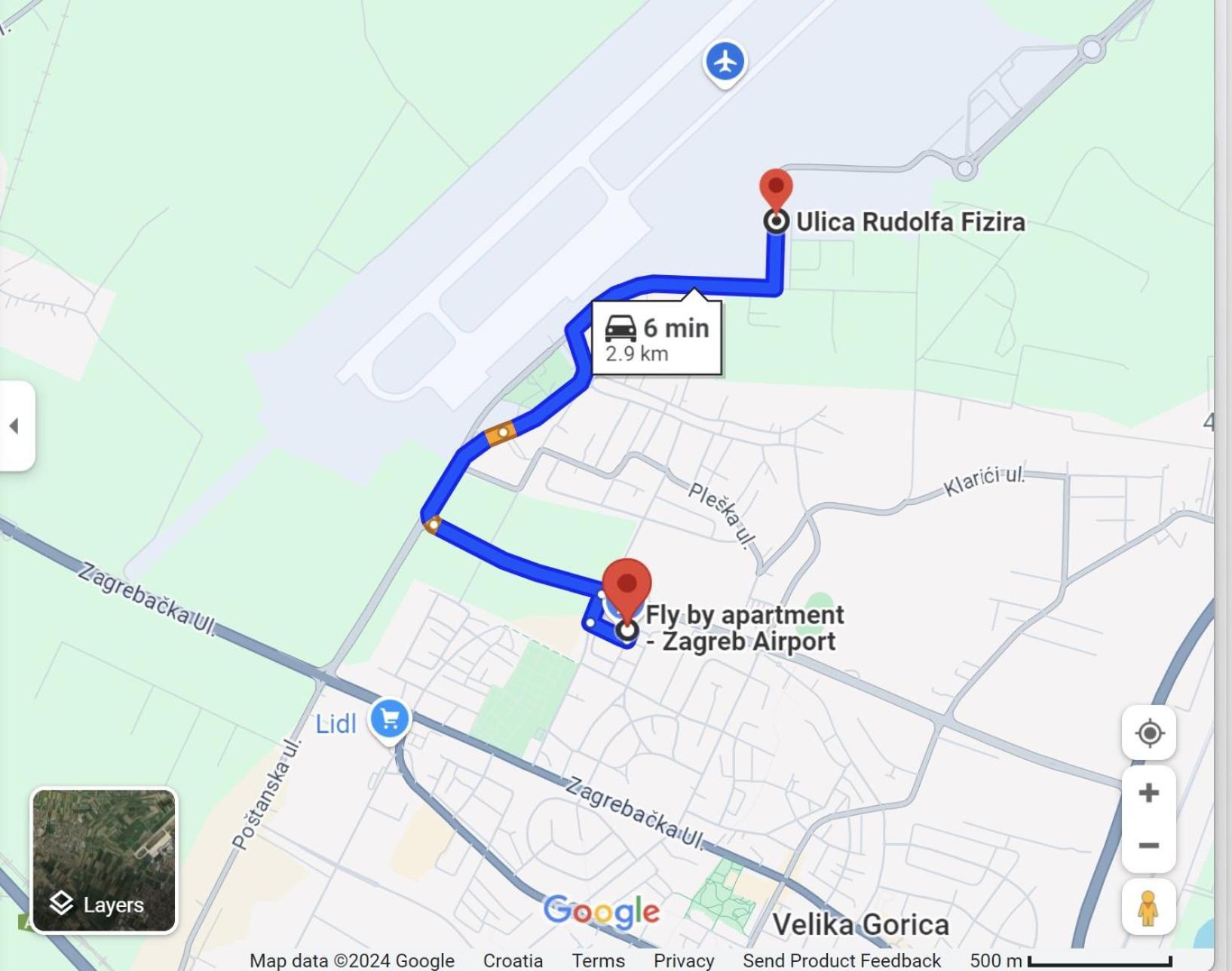 Fly By Suite - Zagreb Airport - 0-24H Self Check In&Out - Parking On Site Velika Gorica Εξωτερικό φωτογραφία