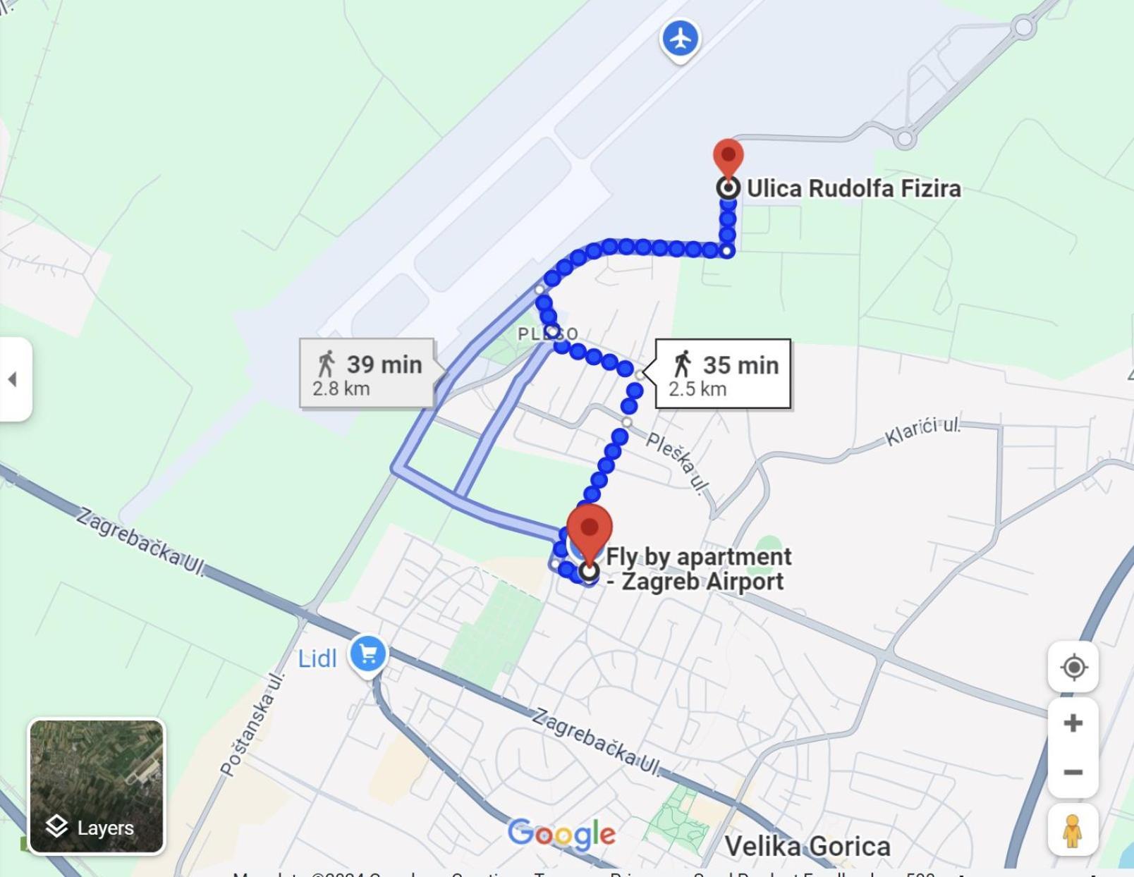 Fly By Suite - Zagreb Airport - 0-24H Self Check In&Out - Parking On Site Velika Gorica Εξωτερικό φωτογραφία